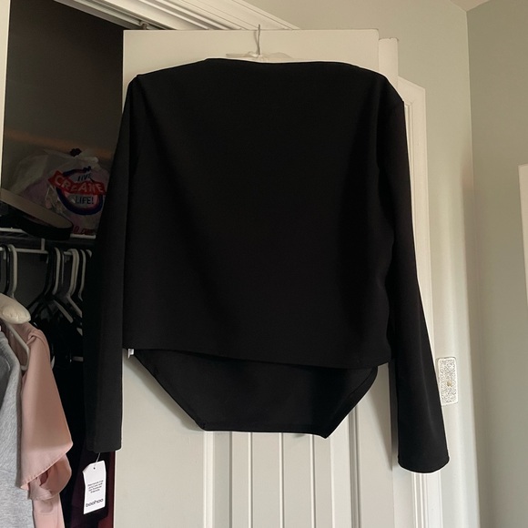 Black Long Sleeve Corset Top - Picture 7 of 7